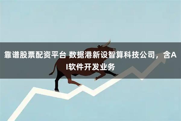 靠谱股票配资平台 数据港新设智算科技公司，含AI软件开发业务